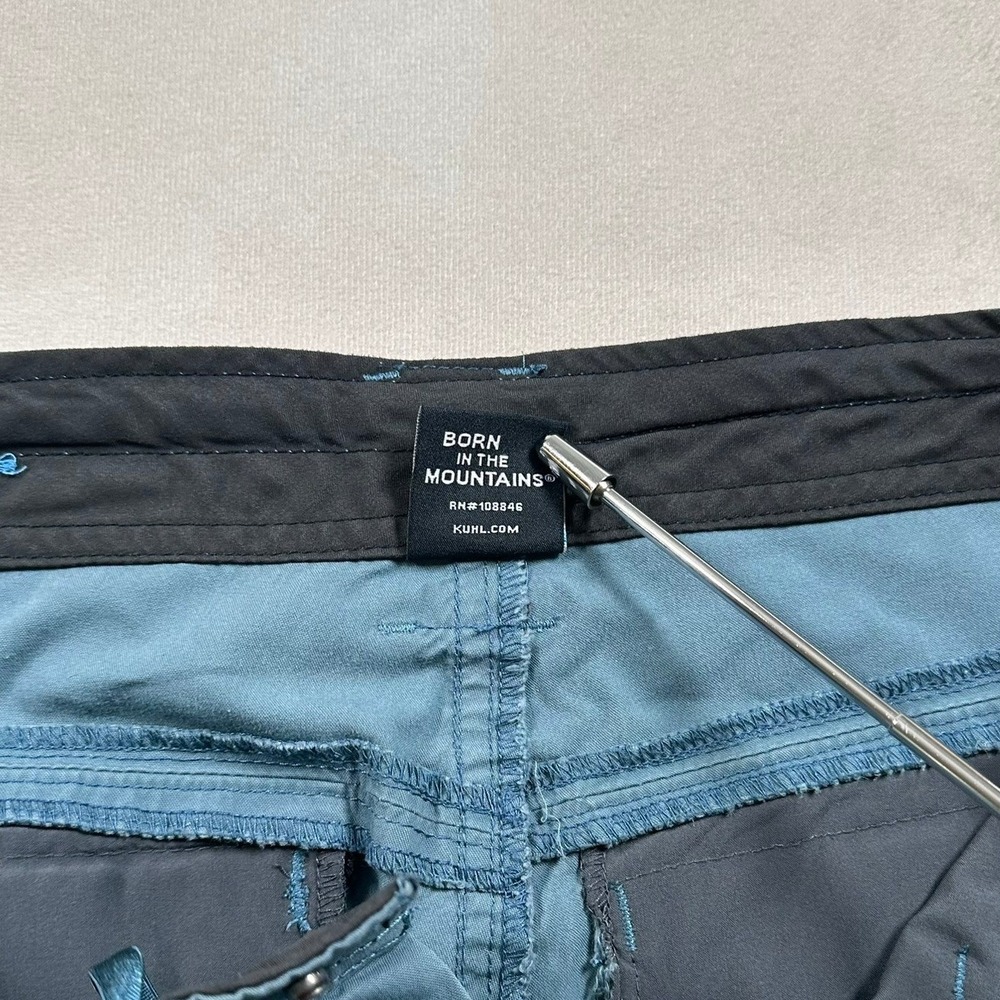 KUHL Splash Roll Up Pants Womens 6 Short Blue Hiking Outdoor Convertible Pants - Picture 6 of 11